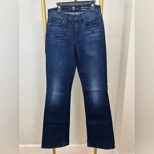 7 For All Mankind Dark Blue Boot Cut Jeans